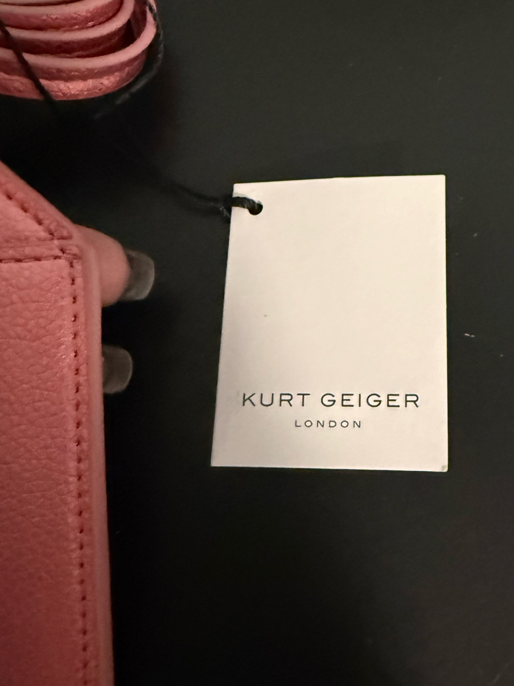 Kurt Geiger Rose Pink Leather card holder/Lanyard! NWB - Picture 3 of 5